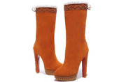 Christian Louboutin suede 'Step N Roll 140' Shearling Lined Plat Free 